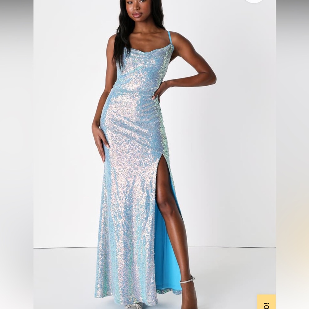NWT LULU’S Formal Dress Iridescent Sz XL
